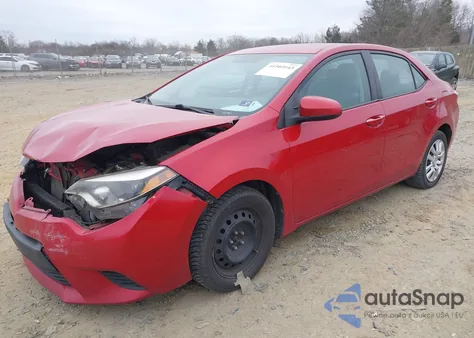 2014 Toyota Corolla Le из США, поврежденный, VIN 2T1BURHE9EC009911